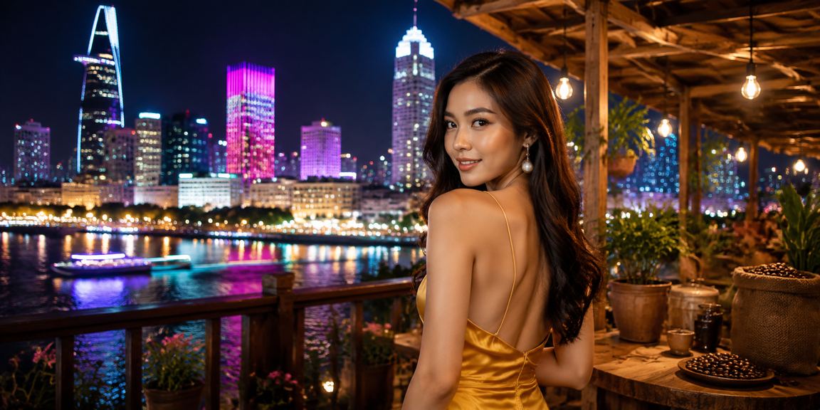 Người dùng truy cập d09 trên điện thoại tại quán cà phê TP. Hồ Chí Minh